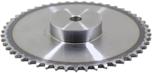Tooth Roller Chain Sprocket, 1pc 05B 20Teeth to 50Teeth Sprocket Wheel Chain Gear Industrial 45# Steel Suitable(50 Teeth) in Saudi Arabia