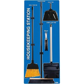 5S Housekeeping Shadow Board Station Blue (مع مجموعة المكنسة) in Kuwait