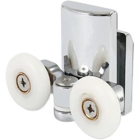 Set of 8 Shower Door Rollers Twin Roller Runners Wheels Pulleys Metal 23mm Wheel Diameter Top Bottom Bathroom Replacement Parts in Saudi Arabia