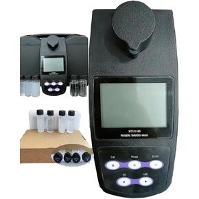 Turbidity Meters Portable Turbidimeter Measurement with 4 PCS Calibration Solution Range 0~1100 NTU/FNU 0~275 EBC 0~9999 ASBC for Sewage Treatment 2-5 Point Calibration 100 Groups Storage USB in Saudi Arabia