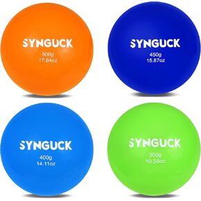 SYNGUCK 4/6 Pack Weighted Plyo Balls Set for Baseball & Softball Training - Improve Power, Pitching, Hitting - Perfect for Yoga, Fitness, Plyometrics - All Skill Levels in Saudi Arabia