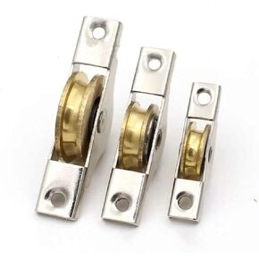 Sliding Door Bottom Pulley Metal Barn Door Rollers Sliding Door Track Wheel Windows Accessories Home Hardware(1) in Saudi Arabia