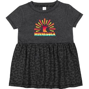 inktastic Minnesota with Retro Sunset Infant Dress in Kuwait