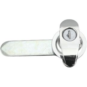 A19 Silver Color Alloy Alloy Industrial Cannerical Cabinlet Lock مع ثقب المفتاح ومفتاح 1PCs in Kuwait