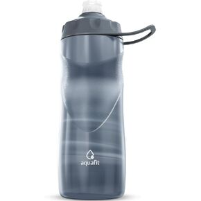 AQUAFIT Insulated Water Bottle - 20oz Leakproof Sports Water Bottle with Bite Lid, Bike Water Bottle, Easy Squeeze Water Bottles, Spill Proof for Cycling Bicycle - Fits Most Bike Cages (Mountains) in Kuwait