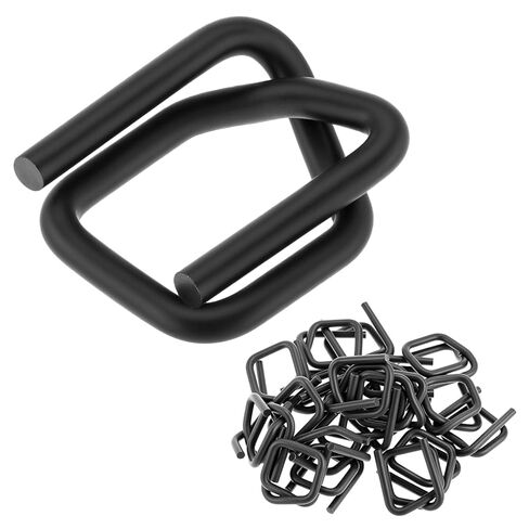 Qwork فوسفات سلك الألباس 1/2 "، حزمة من 100 أبازيم الأسلاك المعدنية مع طلاء الفوسفات لمدة 1/2 بوصة ربط الحبل المنسوج in Saudi Arabia