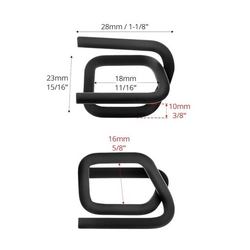 Qwork فوسفات سلك الألباس 1/2 "، حزمة من 100 أبازيم الأسلاك المعدنية مع طلاء الفوسفات لمدة 1/2 بوصة ربط الحبل المنسوج in Saudi Arabia