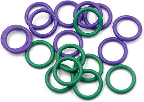 Hardware Fittings 270pcs O Ring Gasket Rubber Washer NBR Seal Sealing Set 5-26mm Washer Fasteners Nitrile Elastic Band Rubber Rings Seal Washer(Purple) in Saudi Arabia