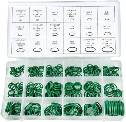 Hardware Fittings 270pcs O Ring Gasket Rubber Washer NBR Seal Sealing Set 5-26mm Washer Fasteners Nitrile Elastic Band Rubber Rings Seal Washer(Purple) in Saudi Arabia