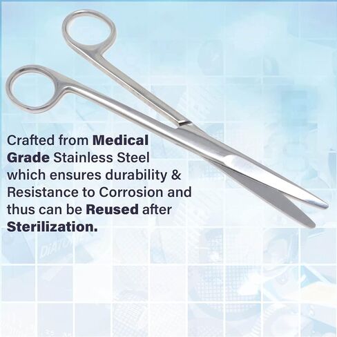 A2Z-MY02 Mayo Dissecting Scissors 5.5" (14cm), Curved, Stainless Steel in Saudi Arabia