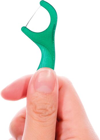 GUM Professional Clean Floss Picks - Extra Strong Shred-Resistant Floss, Easy Grip Handle - Dental Flossers for Adults - Fresh Mint Flavor, 40ct (6pk) in Saudi Arabia