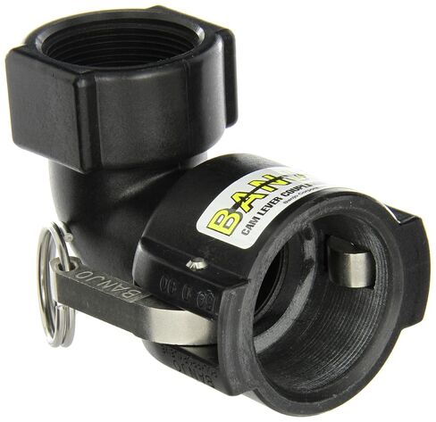 Banjo 150D90 Polypropylene Cam & Groove Fitting, 90 Degree Elbow, 1-1/2" Female Coupler x NPT Female in Saudi Arabia