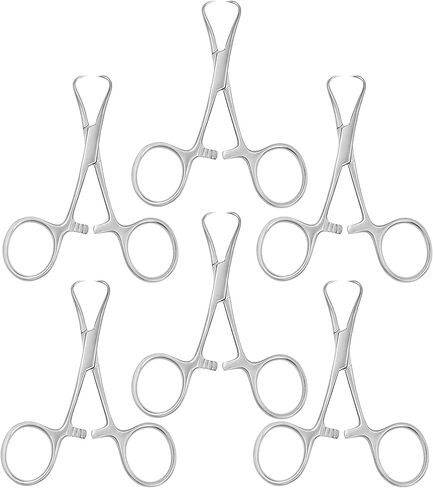 6 Pcs BACKHAUS Towel Clamps 4.5" Stainless Steel in Saudi Arabia