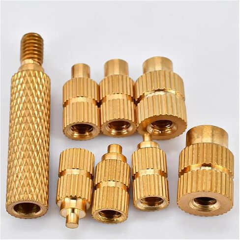 Idomin Heat Insert Nut Iron Tip Soldering Brass Thread Embedded Kit Heat Insertion Tool 3D Printer Accessories M2 M2.5 M3 M4 M5 M6 M8(M2-M8,1set) in Saudi Arabia