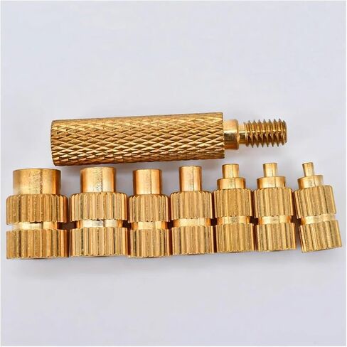Idomin Heat Insert Nut Iron Tip Soldering Brass Thread Embedded Kit Heat Insertion Tool 3D Printer Accessories M2 M2.5 M3 M4 M5 M6 M8(M2-M8,1set) in Saudi Arabia