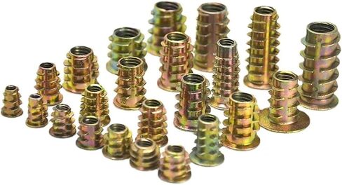Idomin 50pcs/lot M4 M5 M6 M8 M10 Zinc Alloy Thread for Wood Insert Nut Flanged Hex Drive Head Furniture Nuts(M6x20mm x50) in Saudi Arabia