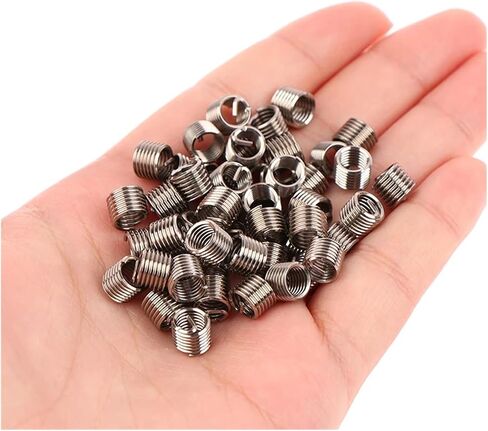 Idomin 50pcs/مجموعة مؤشر ترابط سلك الفولاذ المقاوم للصدأ إدراج M6 X 1.0 1.5D إدراج إصلاح خيط هليكوبتر in Saudi Arabia