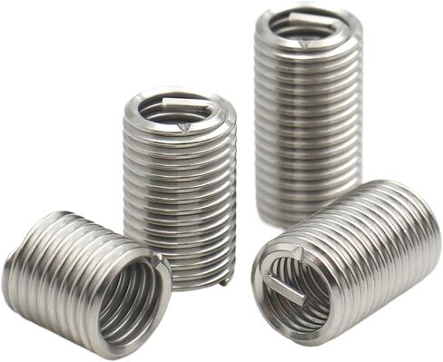Idomin 2/5/0/30/30pcs M1.6 M2 M2.5 M3 M4 M5 M6 M8 ~ M24 304 سلك ملفوف من الفولاذ المقاوم للصدأ ملفوفة الأكمام الحلوزية المسمار المسمار (الطول 1D ، M16x 2 (5pcs)) in Saudi Arabia
