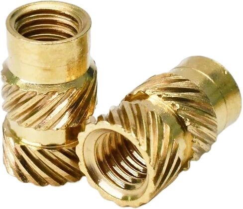 Idomin M1 M1.4 M1.6 M1.7 M2 M2.5 M3 M4 M5 M6 M8 BRASS INSERT NUT MELT HOT THREED THREE -FLUSTING LOMPERING TOMPERMENT NUT (طول 10 مم ، M3 (OD 4.5 مم) 50pcs) in Saudi Arabia