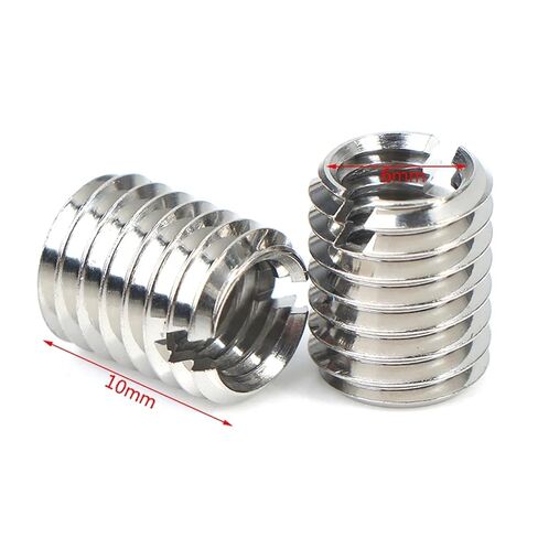 Idomin 10PCS Stainless Steel Thread Adapters Convert M8 8mm Male to M6 6mm Female Hardware Fasteners Threaded Reducer Insert in Kuwait
