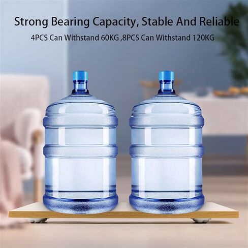4Pcs/Set Convenient Furniture Storage Box and Bedside Table Moving Solution - Self Adhesive Mute 4 Beads Ball Universal Wheel(16PCS Black) in Saudi Arabia