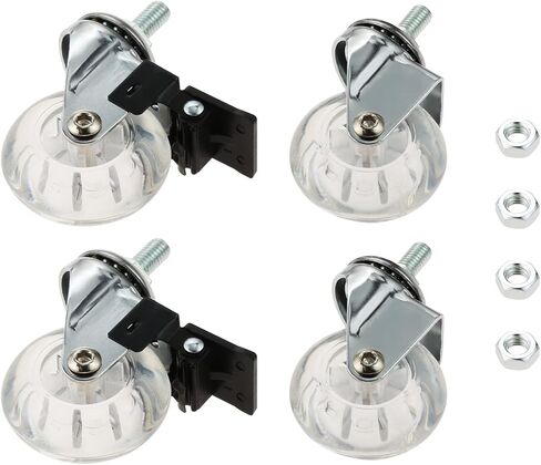 4pcs 2 بوصة m8x15mm المسمار المسمار على ملولب العجلات الجذعية العجلات العجلات العجلات مع الفرامل لأريكة كرسي مجلس الوزراء in Saudi Arabia