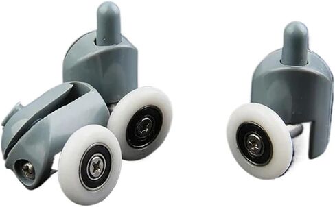 8pcs Diameter19/20/23/25/27mm Shower Door Rollers/Runners/Wheels Shower Room Pulley Replacement 4top +4bottom(M102 8pcs,27MM_6MM) in Saudi Arabia