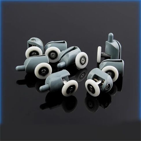 8pcs Diameter19/20/23/25/27mm Shower Door Rollers/Runners/Wheels Shower Room Pulley Replacement 4top +4bottom(M102 8pcs,27MM_6MM) in Saudi Arabia