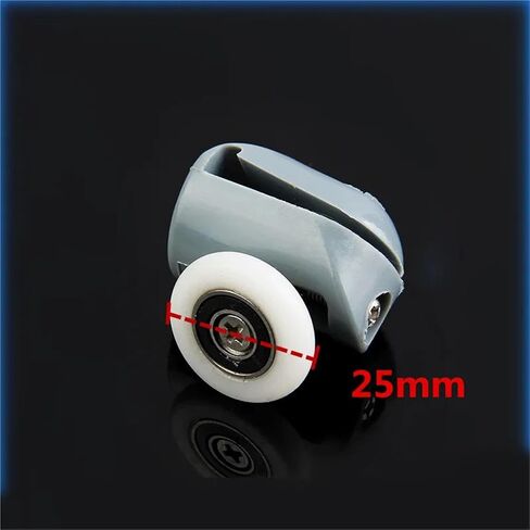 8pcs Diameter19/20/23/25/27mm Shower Door Rollers/Runners/Wheels Shower Room Pulley Replacement 4top +4bottom(M102 8pcs,27MM_6MM) in Saudi Arabia