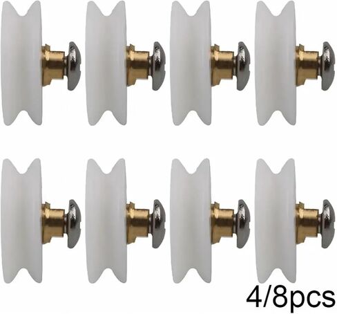 4/8pcs بكرات باب دش/عداء/عجلات مخبوزة 22 مم قطرها دش منزلق بعجلة العجلات العداء in Saudi Arabia