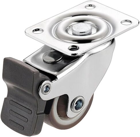 4pcs 1-2inch Furniture Caster Soft Rubber Universal Wheel Dovivel Roller Wheel for Platfor in Saudi Arabia