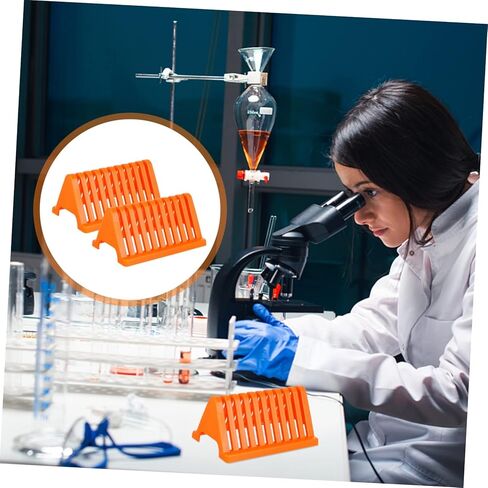 2pcs Glass Slide Drying Racks Adjustable Height Laboratory Glass Plate Shelf Waterproof Slide Drain Shelf for Protein Electrophoresis in Saudi Arabia