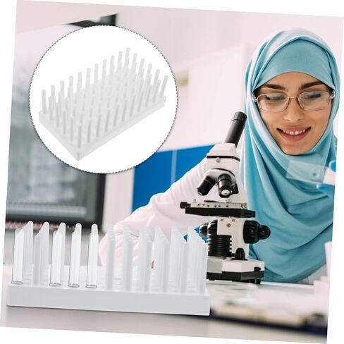 PRETYZOOM Plastic Test Tube Rack for Storage Laboratory Drying Stand Multi-Tube Holder for Sample Storage and Organization in Saudi Arabia