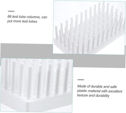 PRETYZOOM Plastic Test Tube Rack for Storage Laboratory Drying Stand Multi-Tube Holder for Sample Storage and Organization in Saudi Arabia