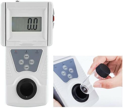 Turbidity Meters Turbidity Tester Analyzer with Range 0 to 200 NTU Formazine Standard Solution Minimum Indication 0.1 NTU Aluminum Alloy Case for Testing Waste Water in Saudi Arabia