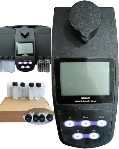 مقياس التعكر القياس التعكر المحمول مع نطاق محلول معايرة 4 PCS 0 ~ 1100 NTU/FNU 0 ~ 275 EBC 0 ~ 9999 ASBC لمعالجة مياه الصرف الصحي 2-5 نقطة معايرة 100 مجموعة تخزين USB in Saudi Arabia