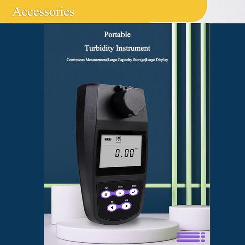 مقياس التعكر القياس التعكر المحمول مع نطاق محلول معايرة 4 PCS 0 ~ 1100 NTU/FNU 0 ~ 275 EBC 0 ~ 9999 ASBC لمعالجة مياه الصرف الصحي 2-5 نقطة معايرة 100 مجموعة تخزين USB in Saudi Arabia