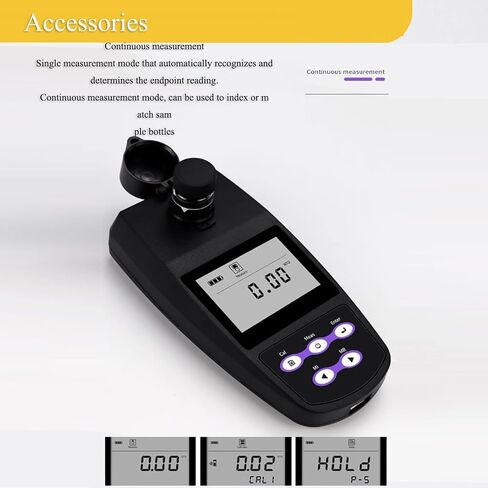 مقياس التعكر القياس التعكر المحمول مع نطاق محلول معايرة 4 PCS 0 ~ 1100 NTU/FNU 0 ~ 275 EBC 0 ~ 9999 ASBC لمعالجة مياه الصرف الصحي 2-5 نقطة معايرة 100 مجموعة تخزين USB in Saudi Arabia
