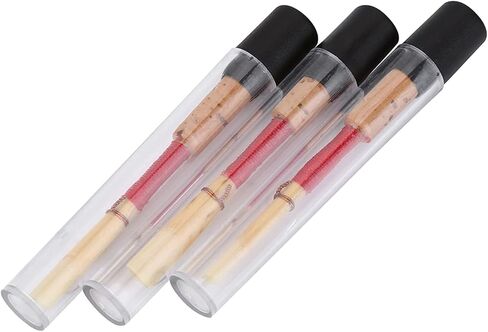القصب المزوب متوسطة القوة 10pcs القصب يدويًا مع حالة محمولة ، استبدال أداة إكسسوارات محفوظات الخيزران للمبتدئين مع عدم وجود مطلوب مطلوب in Saudi Arabia