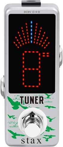 Stax Tuner Pedal Chromatic Guitar Tuner Pedal High Precision Tuning Effect Guitar Pedals for Electric Guitar & Bass Accurate ± 1 Cent Mini Size True Bypass. in Saudi Arabia