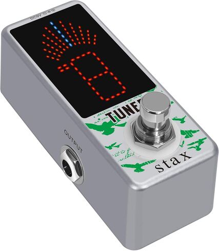 Stax Tuner Pedal Chromatic Guitar Tuner Pedal High Precision Tuning Effect Guitar Pedals for Electric Guitar & Bass Accurate ± 1 Cent Mini Size True Bypass. in Saudi Arabia