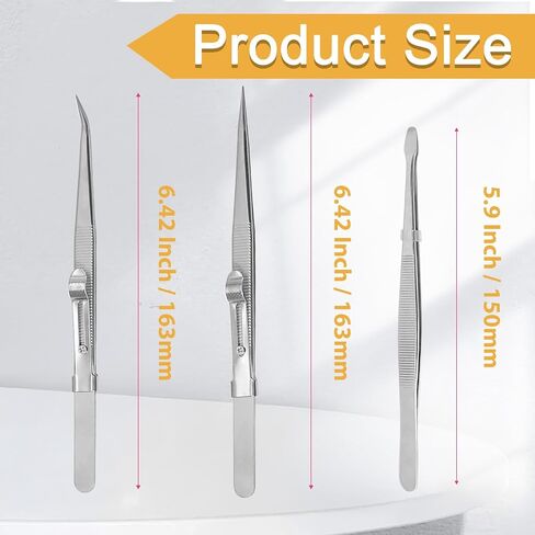 5 PC Precision Toesers ، مجموعة ملقطات صغيرة من الفولاذ المقاوم للصدأ ، أداة دقيقة للانزلاق للإلكترونيات ، المجوهرات ، الحرفية ، العمل والمختبر in Saudi Arabia