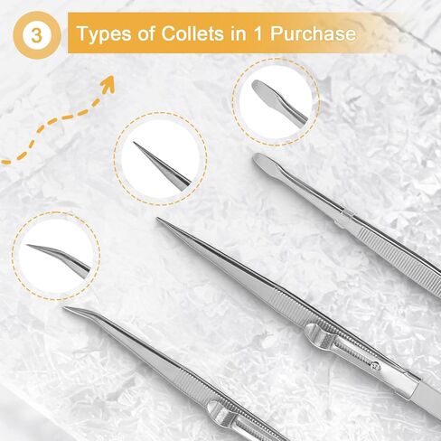 5 PC Precision Toesers ، مجموعة ملقطات صغيرة من الفولاذ المقاوم للصدأ ، أداة دقيقة للانزلاق للإلكترونيات ، المجوهرات ، الحرفية ، العمل والمختبر in Saudi Arabia