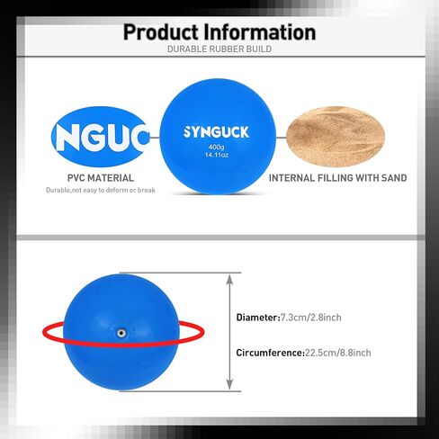 SYNGUCK 4/6 Pack Weighted Plyo Balls Set for Baseball & Softball Training - Improve Power, Pitching, Hitting - Perfect for Yoga, Fitness, Plyometrics - All Skill Levels in Saudi Arabia
