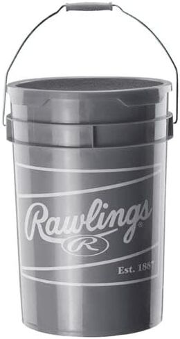 Rawlings Sporting Goods R100p Edition Edition High School Baseball 24 Bucket 24 Ball Ball W/Ducket White in Saudi Arabia