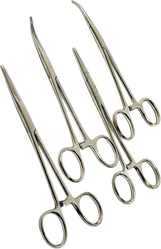 مجموعة من 4 متنوعة من Kelly Mustat ملقط + Crile Recostat ملقط 5.5 '' Str + CVD in Saudi Arabia