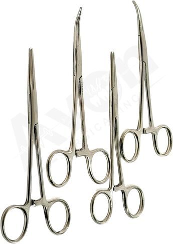 مجموعة من 4 متنوعة من Kelly Mustat ملقط + Crile Recostat ملقط 5.5 '' Str + CVD in Saudi Arabia