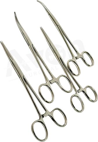 مجموعة من 4 متنوعة من Kelly Mustat ملقط + Crile Recostat ملقط 5.5 '' Str + CVD in Saudi Arabia