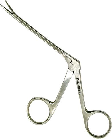 3 Pack - Alligator Forceps 3.5" + 5.5" + 6.5" ENT Long Neck Serrated Grasping Tip Jaws Animal Diagnostics Ear and Nose Foreign Object Extraction - Cynamed in Saudi Arabia
