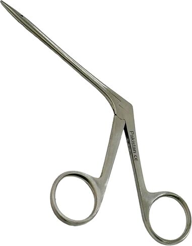 3 Pack - Alligator Forceps 3.5" + 5.5" + 6.5" ENT Long Neck Serrated Grasping Tip Jaws Animal Diagnostics Ear and Nose Foreign Object Extraction - Cynamed in Saudi Arabia